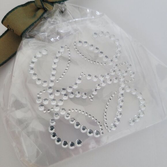 Loewe Sticker Rhinestones 2x2 Inches Logo Glam - Picture 3 of 3